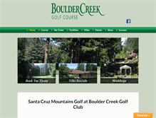 Tablet Screenshot of bouldercreekgolf.com